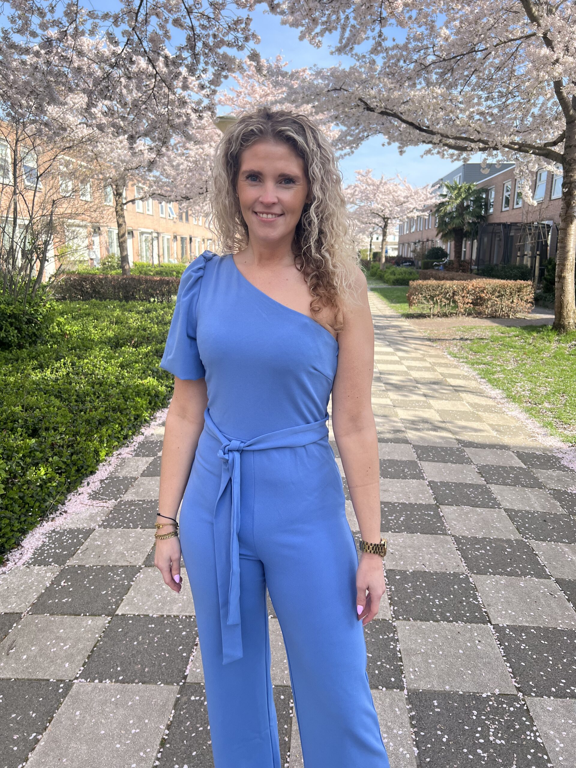 Freebird Jossy Jumpsuit Blue Heaven close-up
