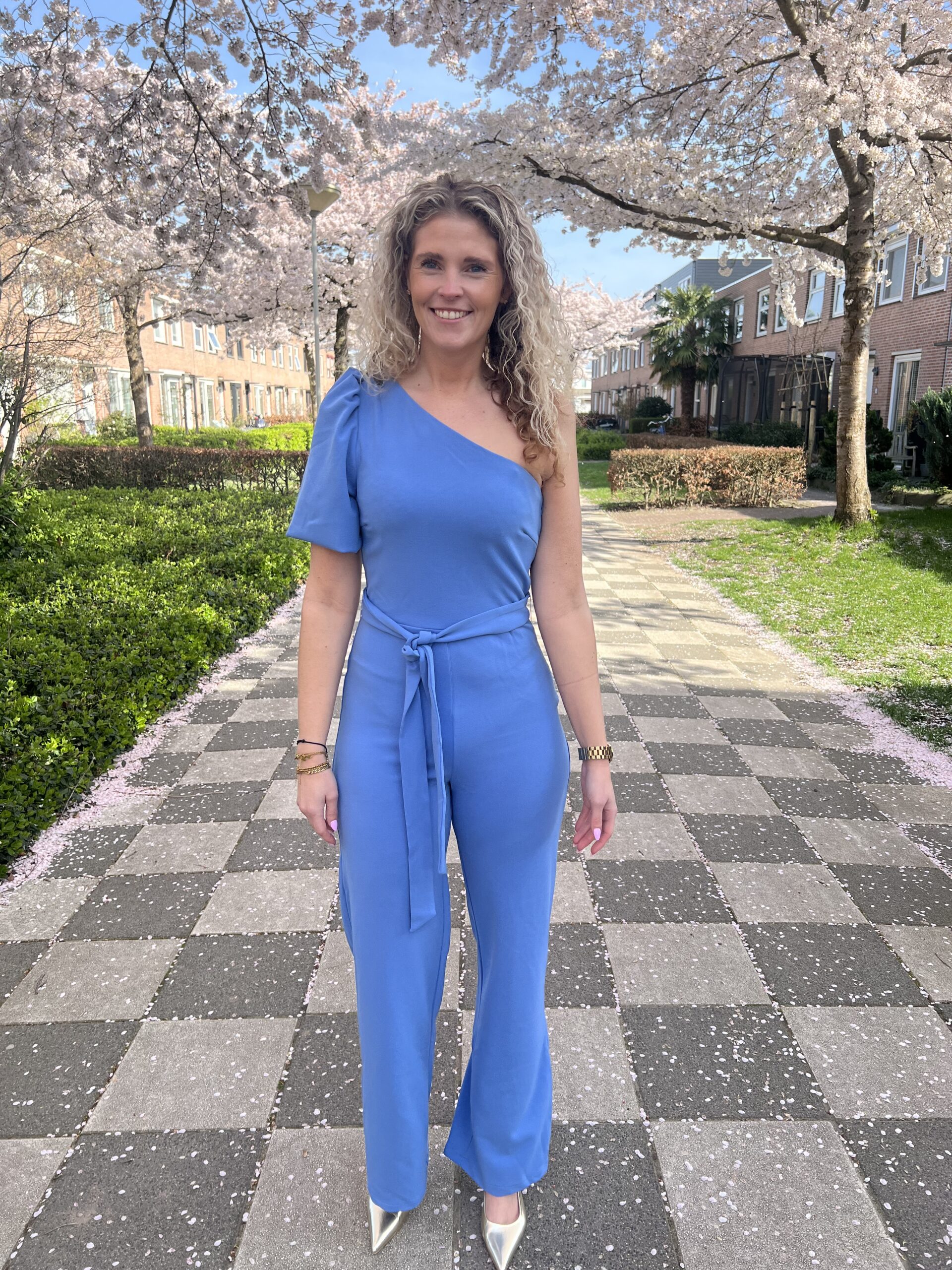 Freebird Jossy Jumpsuit Blue Heaven model foto