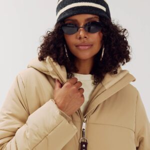 Harper & Yve Beanie harper AW6NACC03 dark grey model foto voorkant