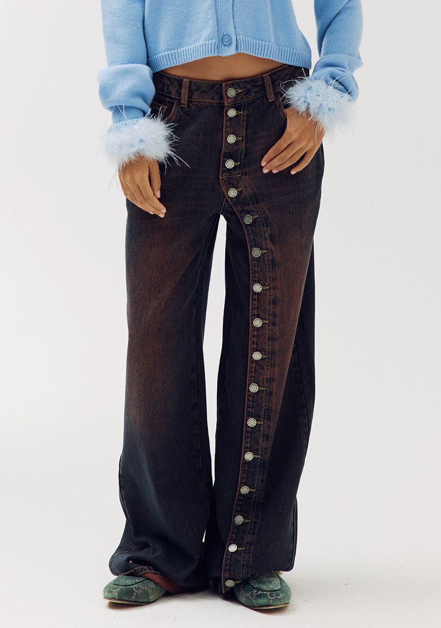 Harper & Yve Jeans Ise details knopen
