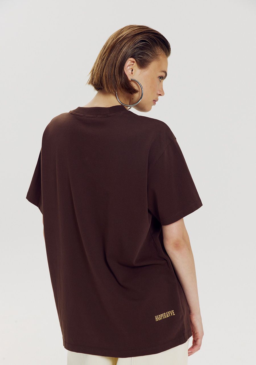 Harper & Yve T-shirt Moody AW6Y301 achterkant logo