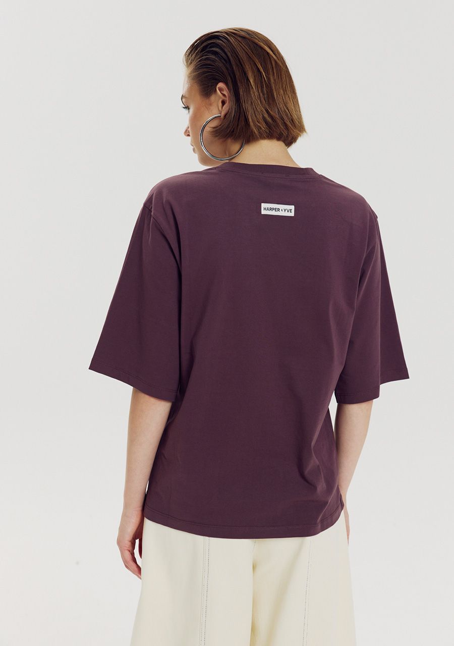 Harper & Yve T-shirt Chill but glam AW6Y304 achterkant detail