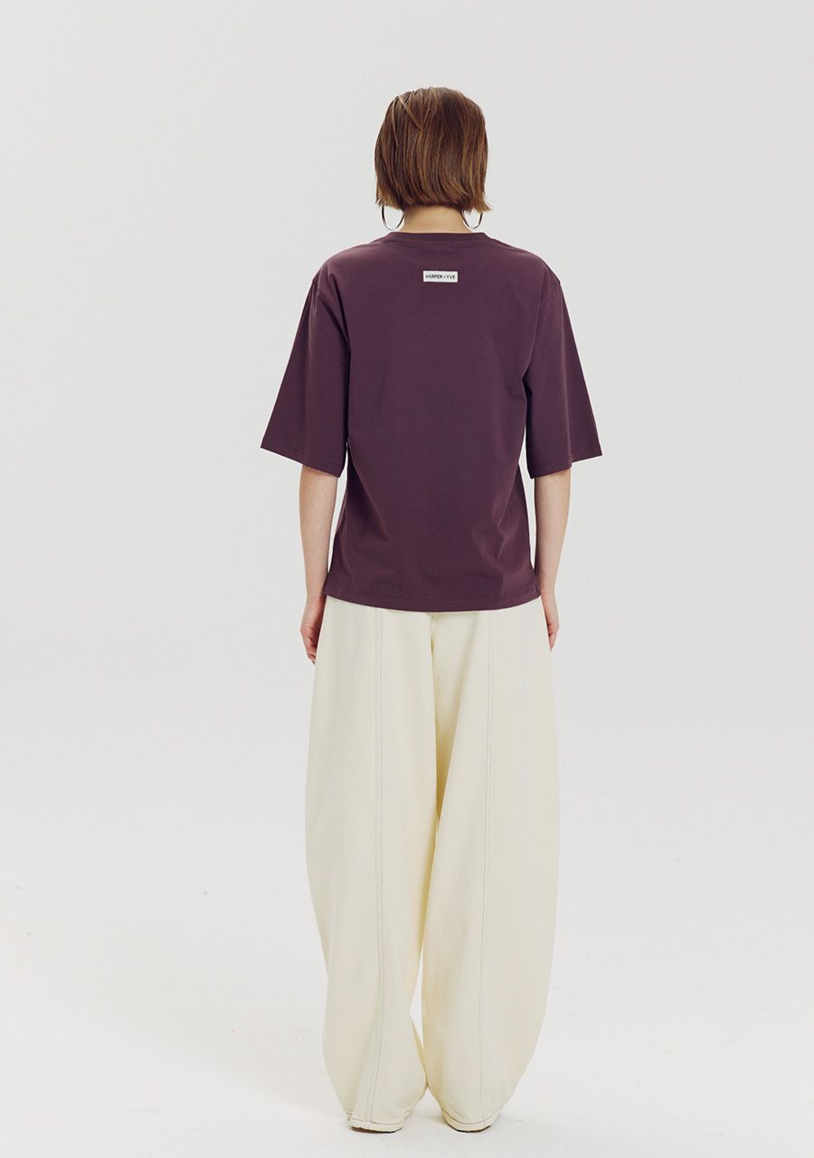 Harper & Yve T-shirt Chill but glam AW6Y304 achterkant volledige outfit