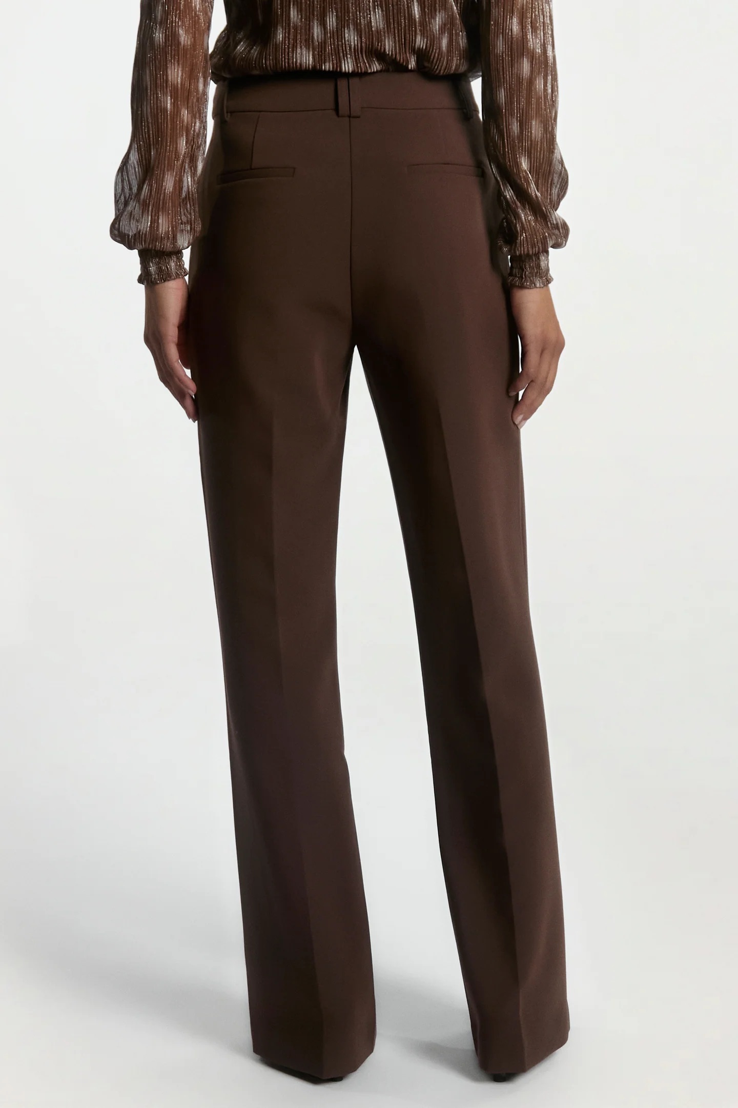 Aaiko Chantalle broek donker bruin achterkant