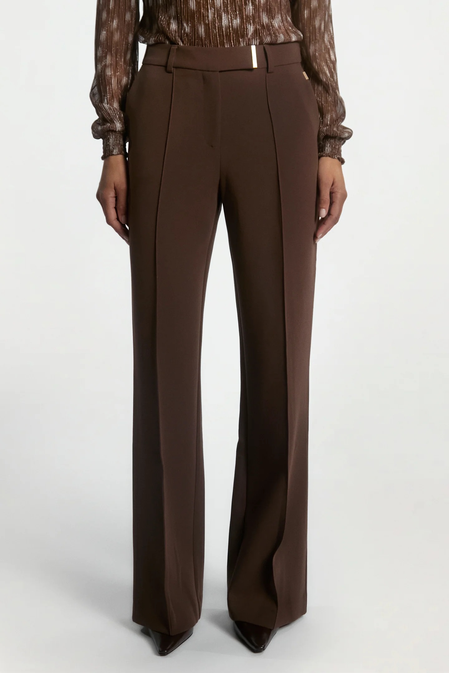 Aaiko Chantalle broek donker bruin