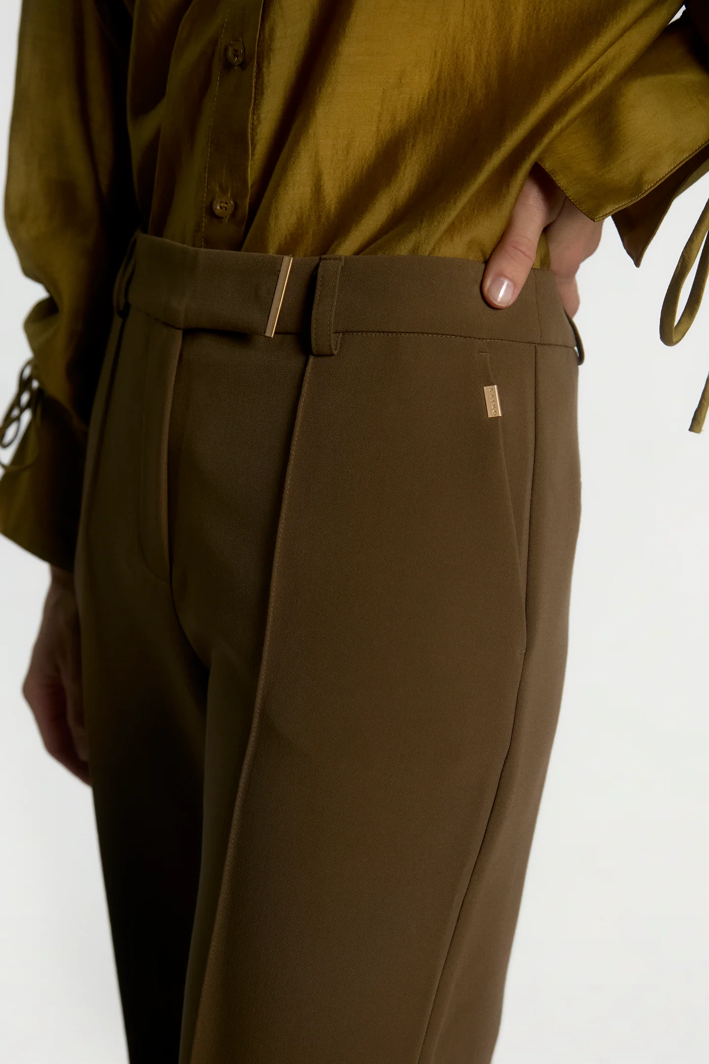Aaiko Chantalle broek groen details