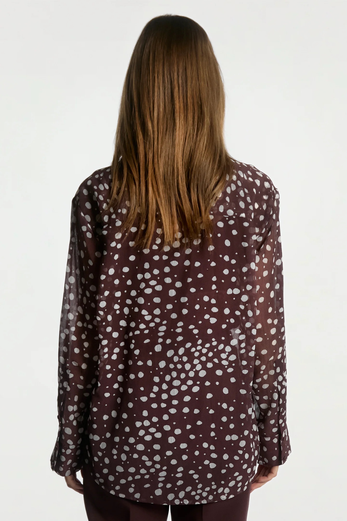 Aaiko Janesse blouse bordeaux achterkant