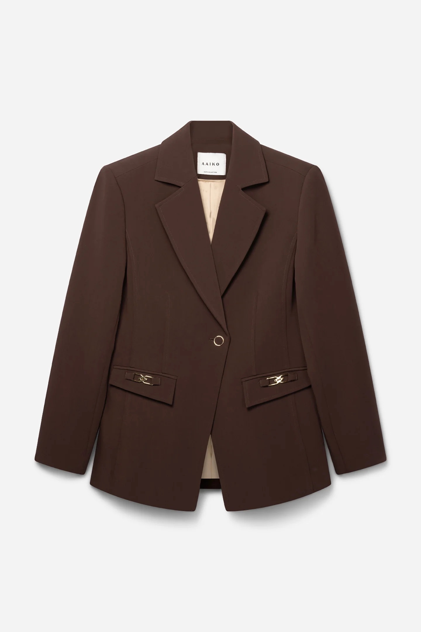 Aaiko Toulon blazer donker bruin packshot
