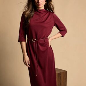 Freebird Devoted Midi Jurk - Burgundy