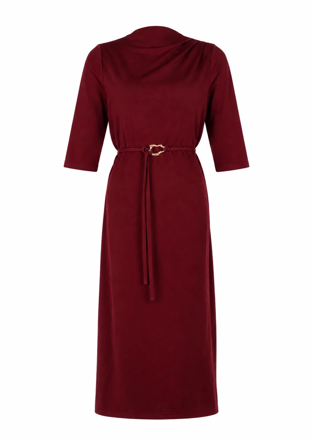 Freebird Devoted Midi Jurk - Burgundy packshot