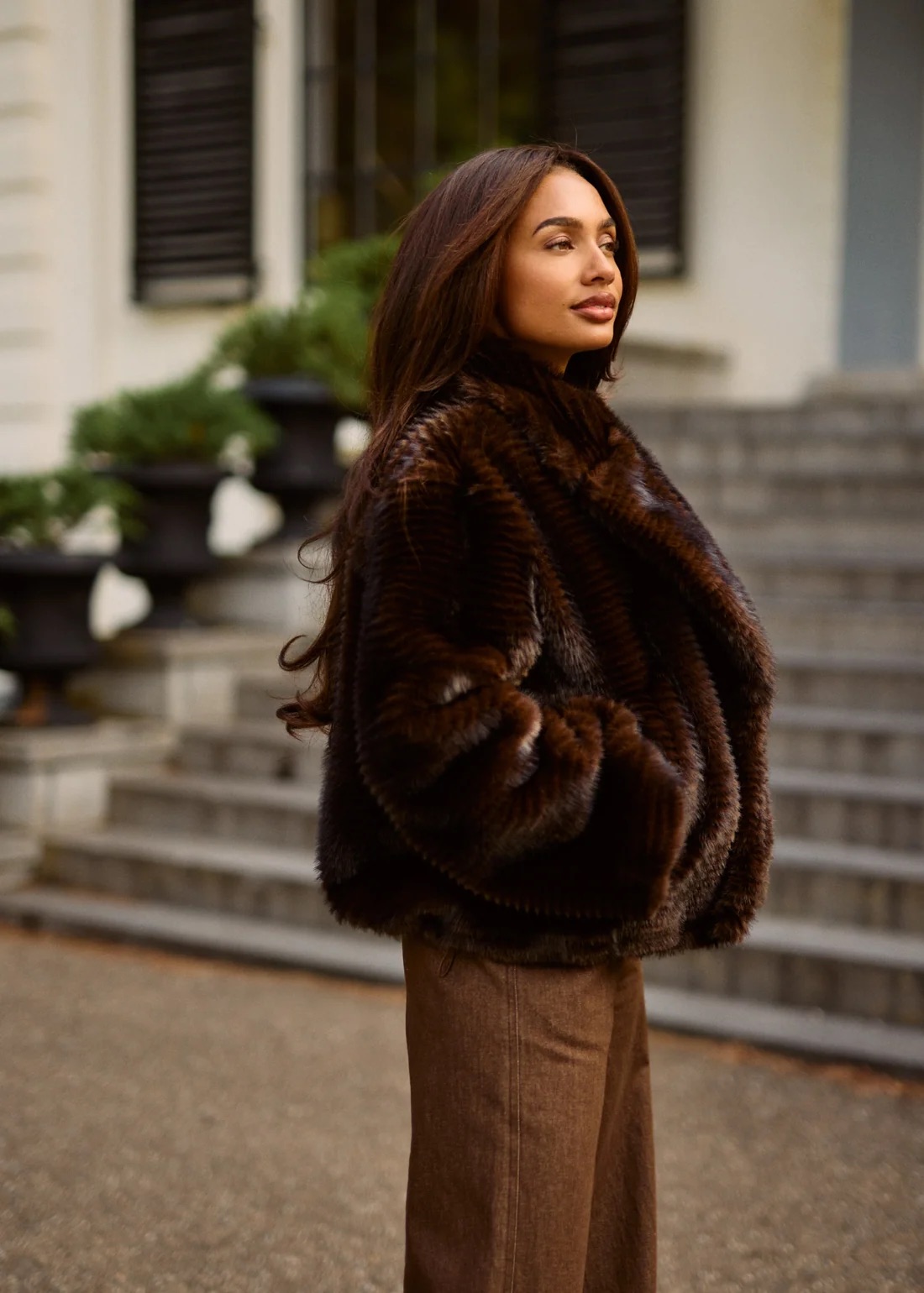 Freebird Oriana Jas - Hazelnut details zijkant