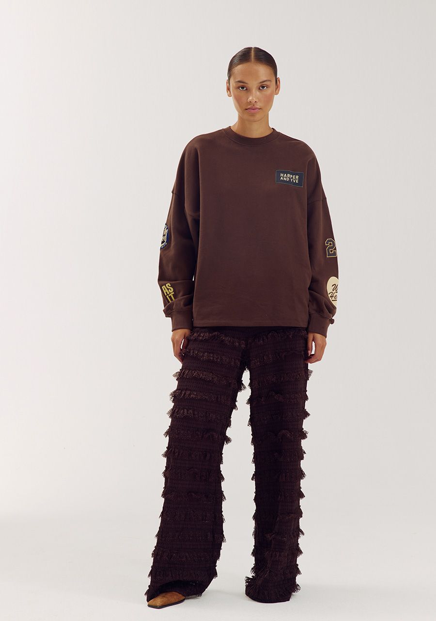 Harper & Yve Sweater Patch volledige outfit