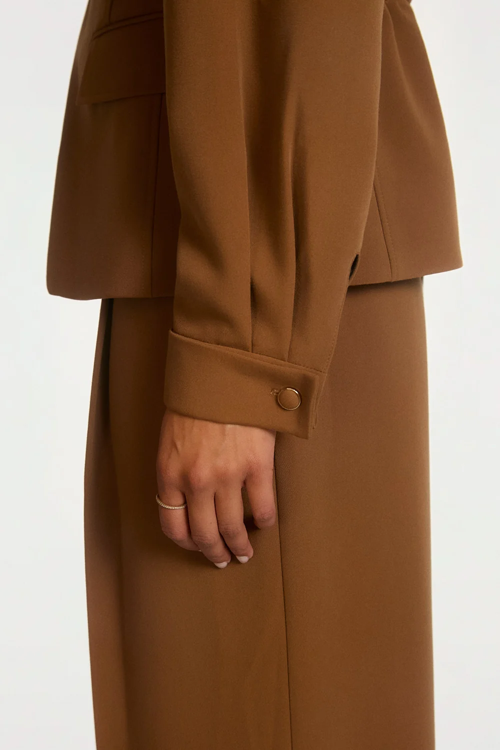 Aaiko Kayla blazer bruin details mouw