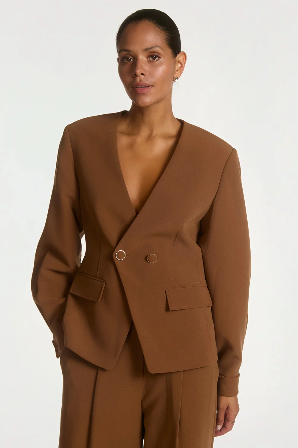 Aaiko Kayla blazer bruin