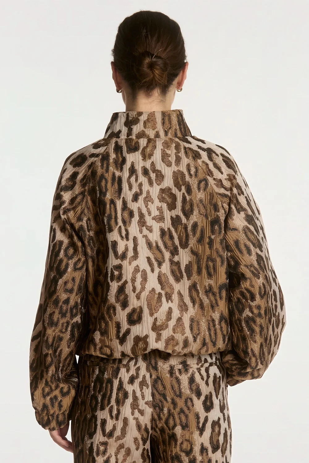 Aaiko Lora animal jacket bruin achterkant