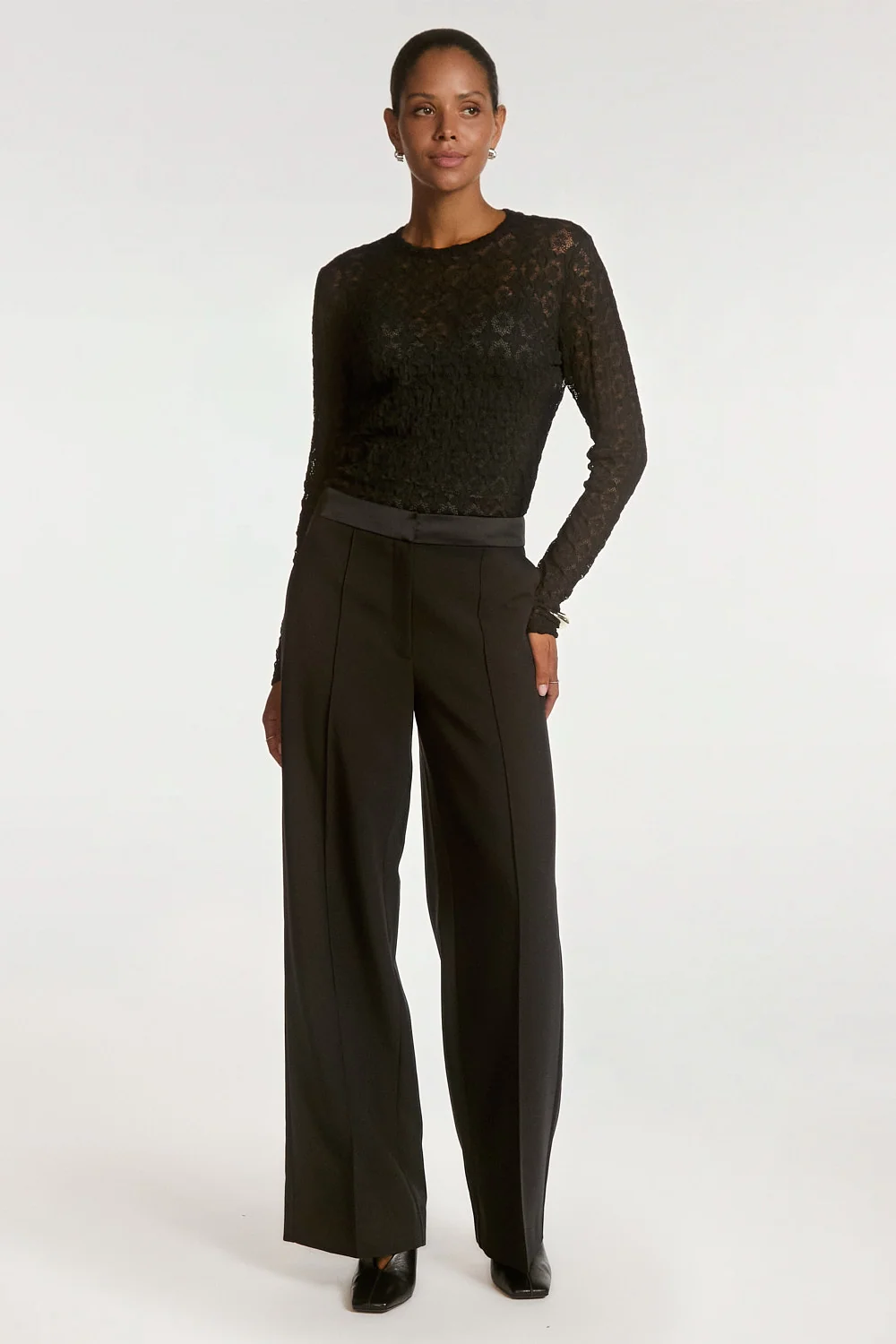 Aaiko Lumiere broek zwart met top