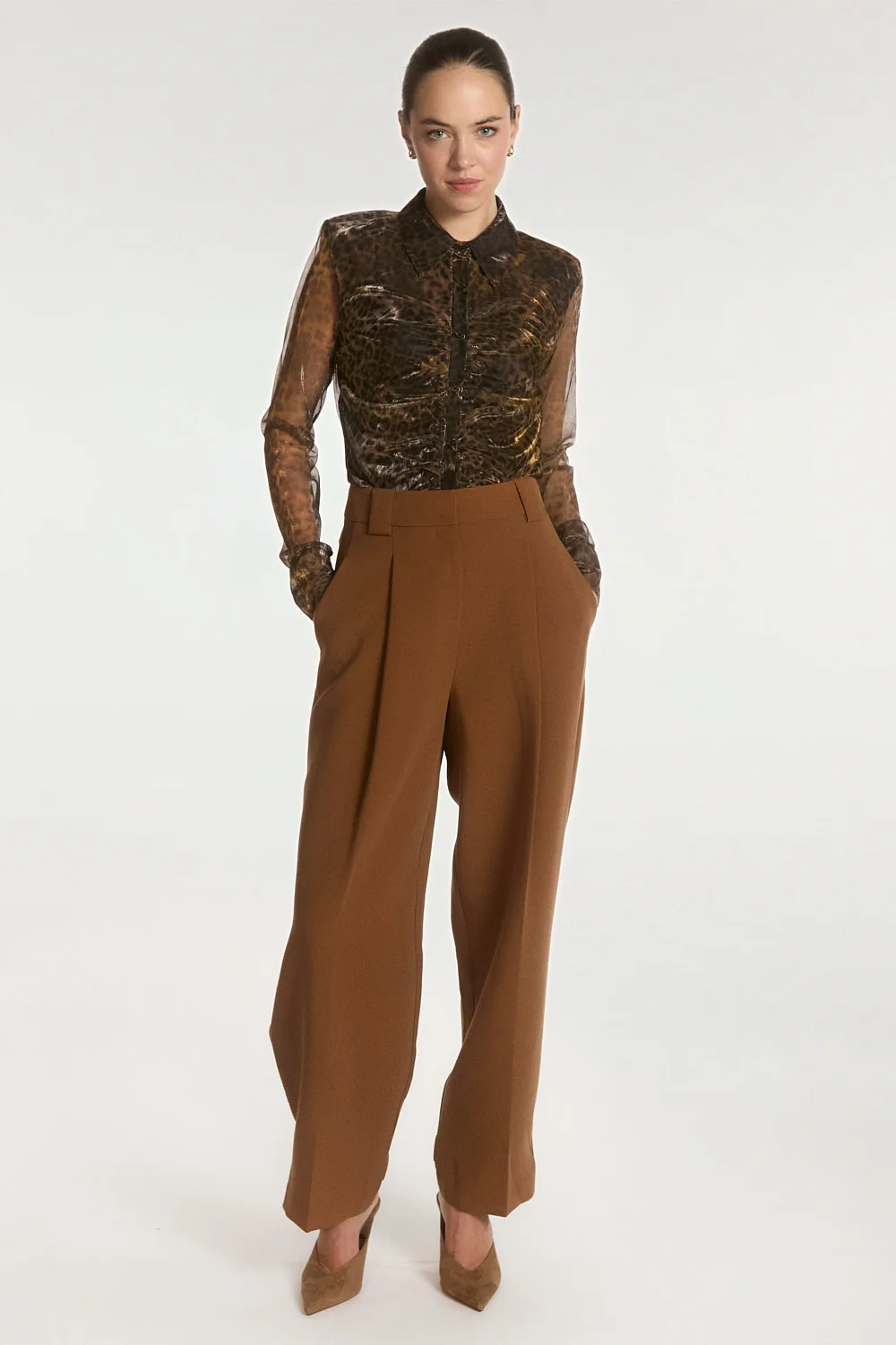Aaiko Lynn broek bruin