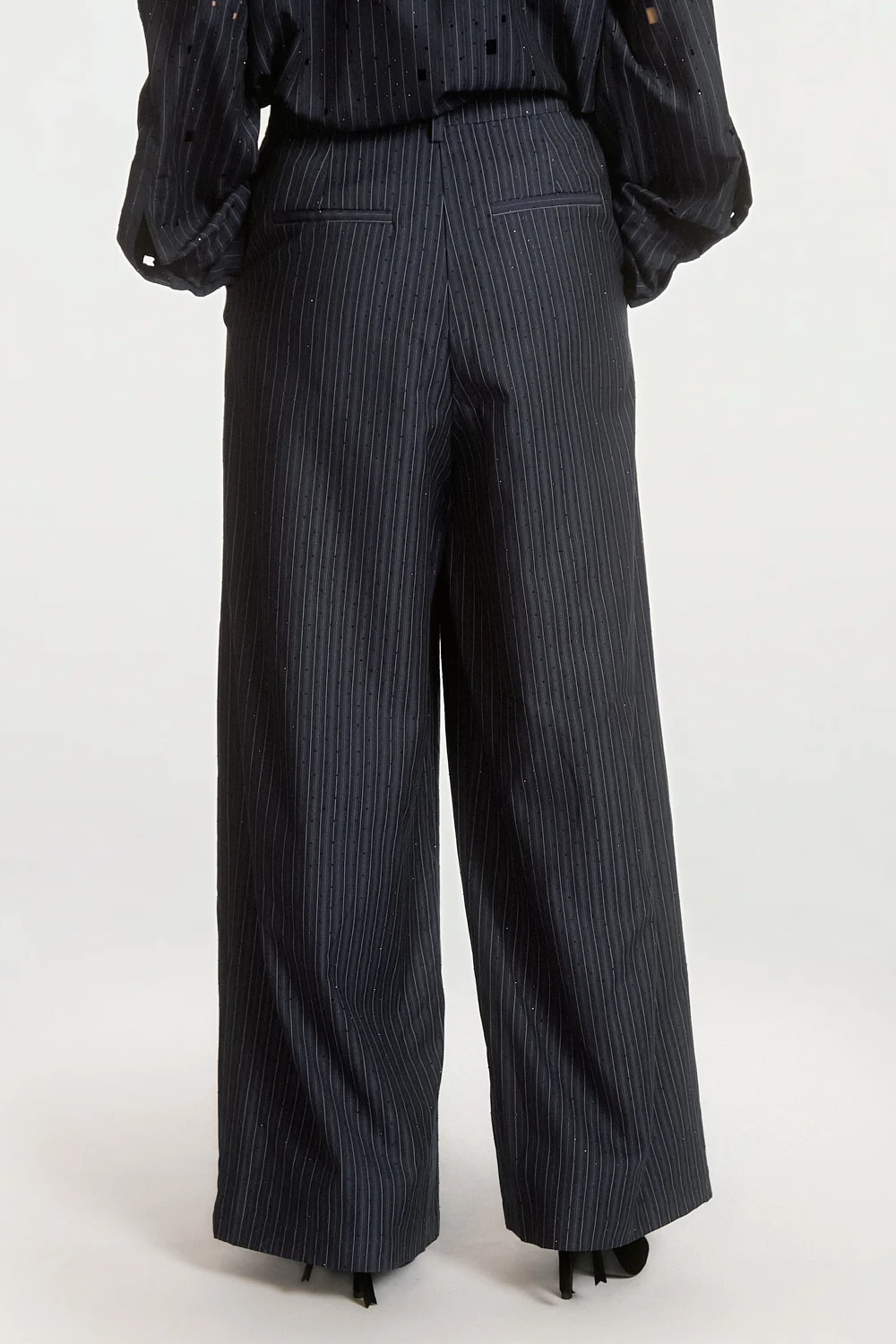 Aaiko Mirari broek donkerblauw achterkant