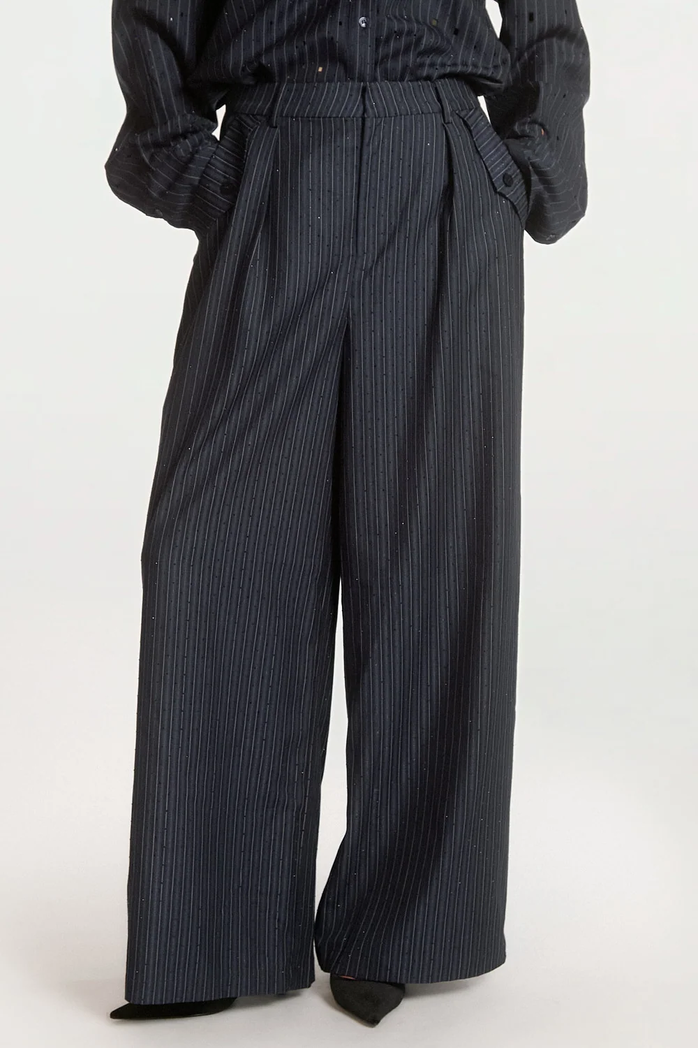 Aaiko Mirari broek donkerblauw