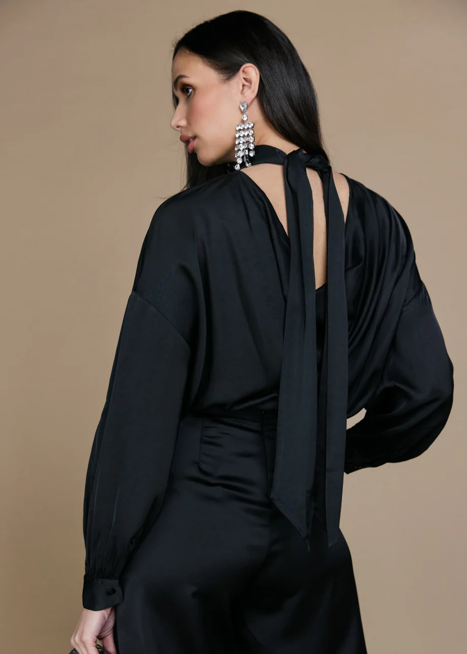 Freebird Teresa Blouse - Zwart achterkant