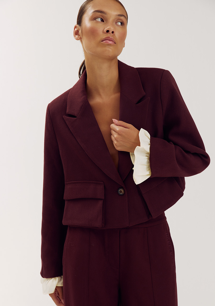 Harper & Yve Blazer Ivy ruches mouwen